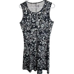 Title Nine Womens Floral Buttah Dress Sz M Active Stretch Golf Pickleball Tennis